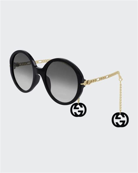 gucci vintage round acetate sunglasses|gucci sunglasses with swarovski crystals.